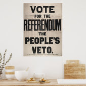 Abstimmung über das Referendum über das Veto der B Poster (Küche)