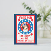 Abstimmung über den Beagle Postkarte (Stehend Vorderseite)