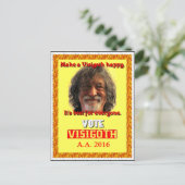 Abstimmung über den Besuch des Präsidenten im Jahr Postkarte (Stehend Vorderseite)