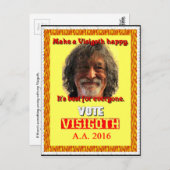 Abstimmung über den Besuch des Präsidenten im Jahr Postkarte (Vorne/Hinten)