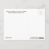 Abstimmung über den Besuch des Präsidenten im Jahr Postkarte (Rückseite)