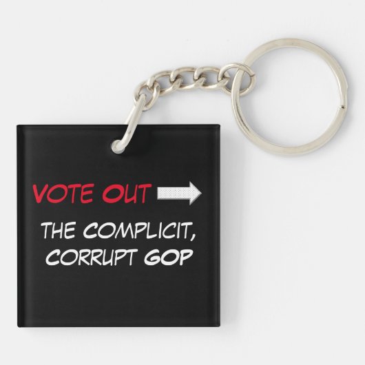 Abstimmung über den GOP-Schlüsselanhänger Schlüsselanhänger (Rückseite)
