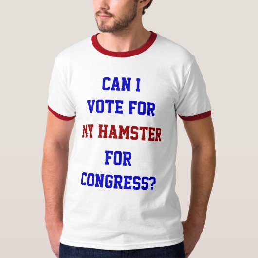 Abstimmung über den Hamster-Kongress lustige polit T-Shirt (Vorderseite)