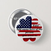 Abstimmung über den Präsidenten Button (Vorne & Hinten)