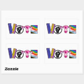 Abstimmung über die Menschenrechte Rechteckiger Aufkleber (Blatt)