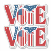 Abstimmung über die Präsidentschaftswahl Aufkleber (Vorderseite)
