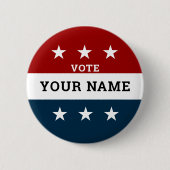 Abstimmung über die Wahlkampagne Button (Vorderseite)