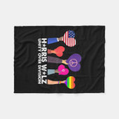 Abstimmung über Division Harris 2024 Wheimer 2024  Fleecedecke (Vorderseite (Horizontal))