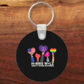 Abstimmung über Division Harris 2024 Wheimer 2024 Schlüsselanhänger (Vorderseite)