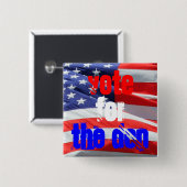 Abstimmung über Don, Präsidentschaftswahlen Button (Vorne & Hinten)