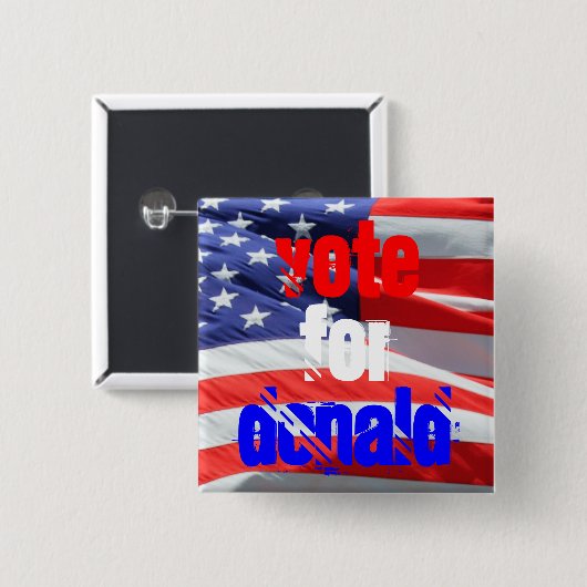 Abstimmung über Donald Trump, Präsidentschaftswahl Button (Vorne & Hinten)