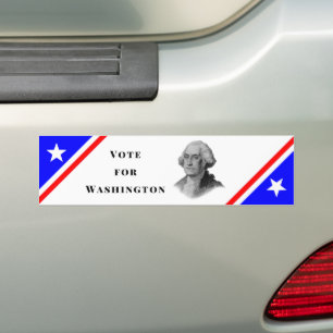 Abstimmung über George Washington Autoaufkleber