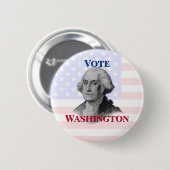 Abstimmung über George Washington Button (Vorne & Hinten)
