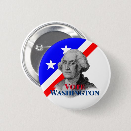 Abstimmung über George Washington Button (Vorne & Hinten)