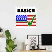 Abstimmung über John Kasich für den Präsidenten 20 Poster (Heimbüro)