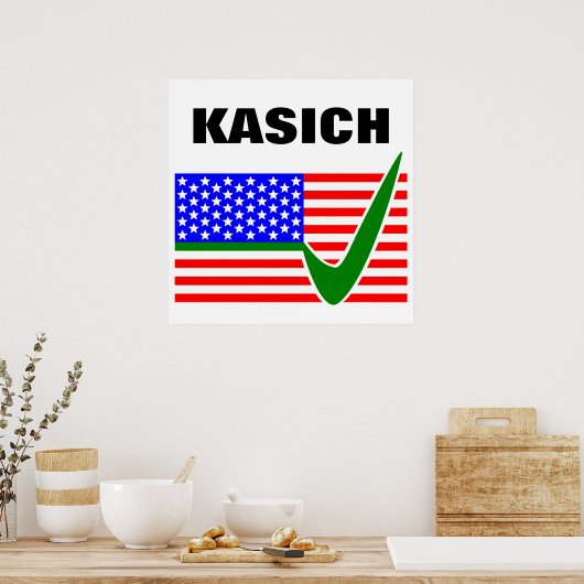 Abstimmung über John Kasich für den Präsidenten 20 Poster (Küche)