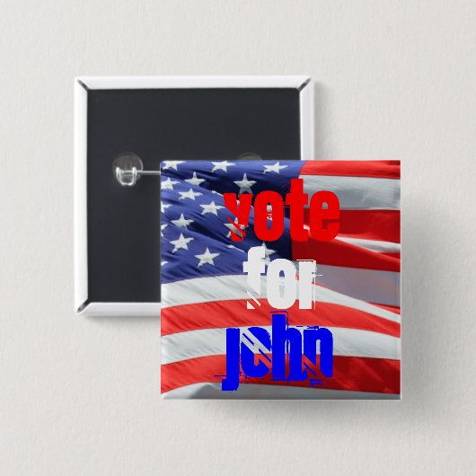 Abstimmung über John Kasich, Präsidentschaftswahle Button (Vorne & Hinten)