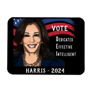 Abstimmung über Kamala Harris für den Präsidenten Magnet