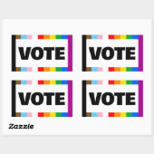 Abstimmung über LGBTQ+-Rechte Rechteckiger Aufkleber (Blatt)