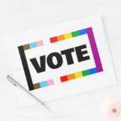 Abstimmung über LGBTQ+-Rechte Rechteckiger Aufkleber (Umschlag)