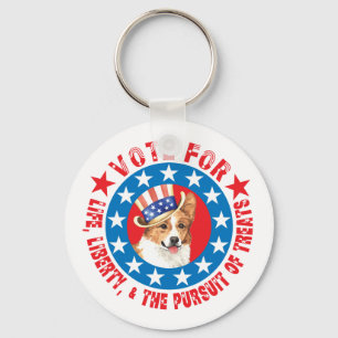 Abstimmung über Pembroke Welsh Corgi Schlüsselanhänger