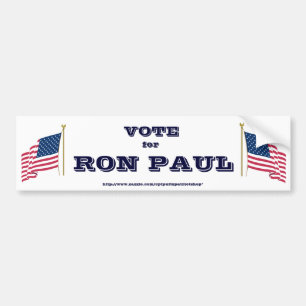 Abstimmung über Ron Paul Autoaufkleber