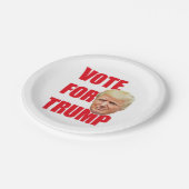 Abstimmung über Trump Pappteller (Schrägansicht)