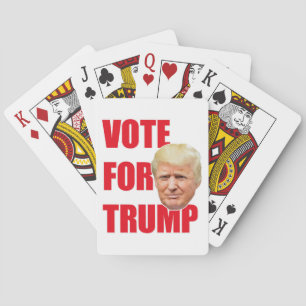 Abstimmung über Trump Spielkarten