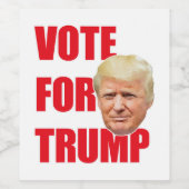 Abstimmung über Trump Weinetikett (Einzelnes Label)