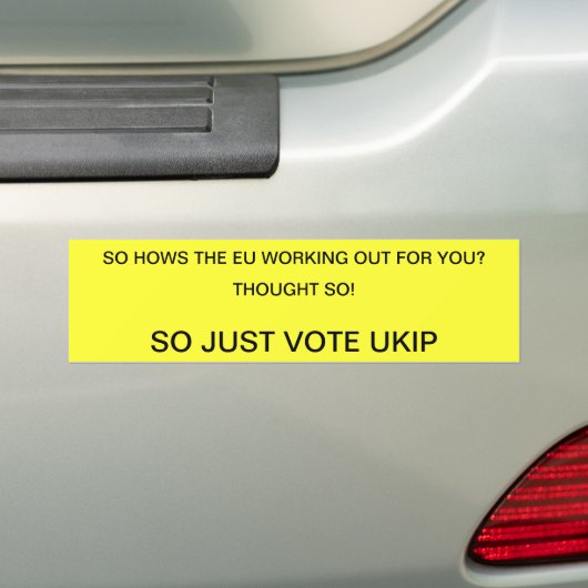 ABSTIMMUNG UKIP AUTOAUFKLEBER (Auf Auto)