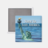 Abstimmung, um Amerika diese Wahl Retten Magnet (Vorderseite/Rückseite)