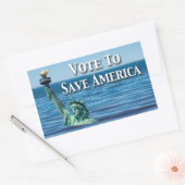 Abstimmung, um Amerika diese Wahl Retten Rechteckiger Aufkleber (Umschlag)