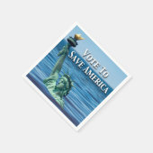 Abstimmung, um Amerika diese Wahl Retten Serviette (Ecke)