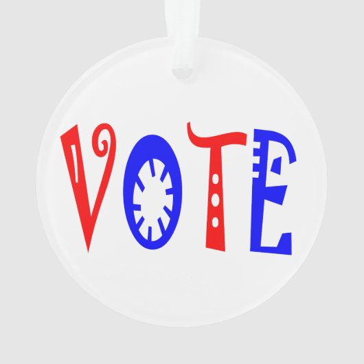 ABSTIMMUNG USA ORNAMENT (Rückseite)