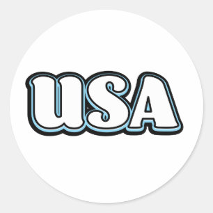 Abstimmung USA Runder Aufkleber
