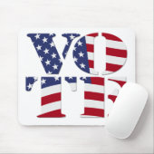 ABSTIMMUNG "V O T E" mit US-FLAG Mousepad (Mit Mouse)
