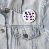 ABSTIMMUNG "V O T E" mit US-FLAGGE Button (Beispiel)
