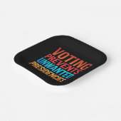 Abstimmung verhindert unerwünschte Präsidentschaft Pappteller (Gewinkelt)