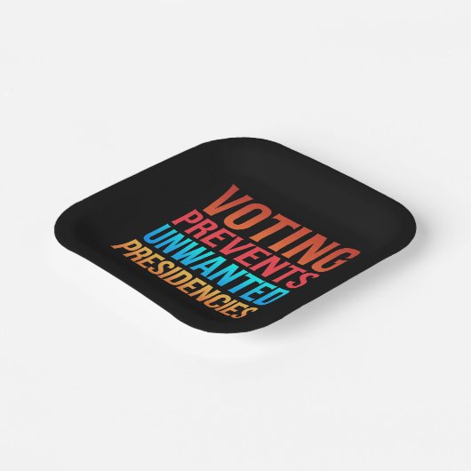 Abstimmung verhindert unerwünschte Präsidentschaft Pappteller (Gewinkelt)