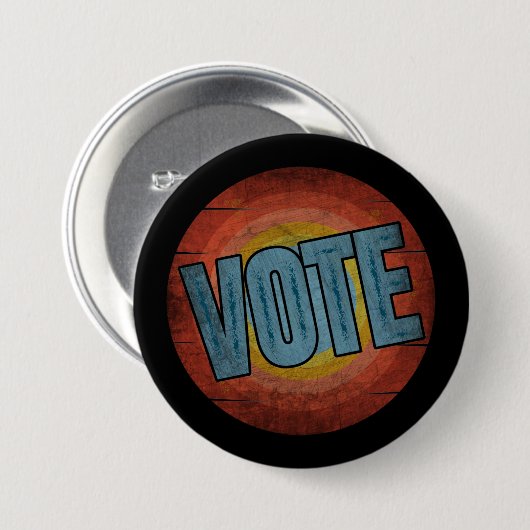 ABSTIMMUNG VINTAG BUTTON (Vorne & Hinten)