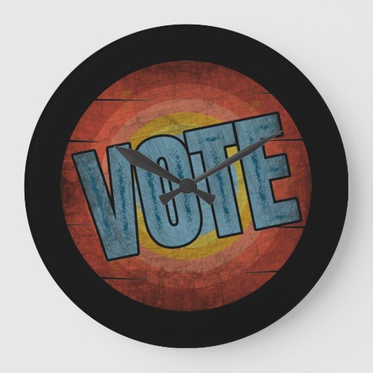 ABSTIMMUNG VINTAG GROßE WANDUHR (Vorderseite)