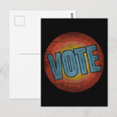 ABSTIMMUNG VINTAG POSTKARTE (Vorne/Hinten)