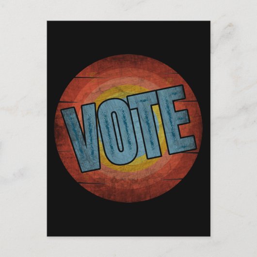 ABSTIMMUNG VINTAG POSTKARTE (Vorderseite)