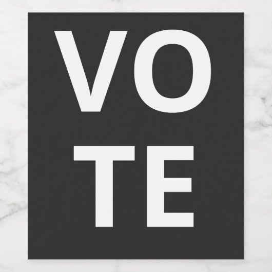 ABSTIMMUNG WEINETIKETT (Einzelnes Label)