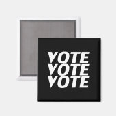 Abstimmung: Weiß, Schwarz Magnet (Vorderseite/Rückseite)
