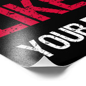 Abstimmung wie ein Mädchen, auf das Ihre Rechte an Fotodruck (Ecke)