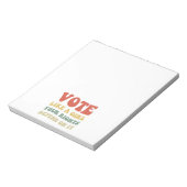 Abstimmung wie ein Mädchen Ihre Rechte hängen davo Notizblock (Rotiert)