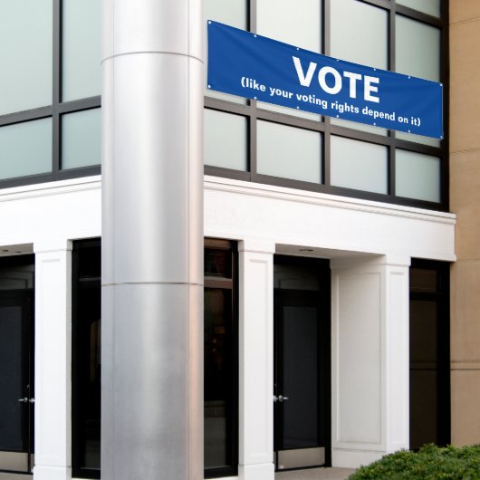 Abstimmung wie Ihre Stimmrechte abhängen Banner (Äußeres Gebäude)