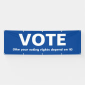 Abstimmung wie Ihre Stimmrechte davon abhängen Banner (Horizontal)