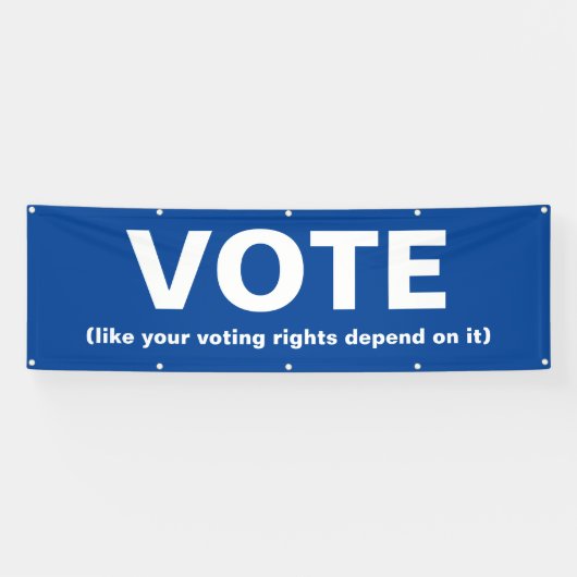 Abstimmung wie Ihre Stimmrechte davon abhängen Banner (Horizontal)